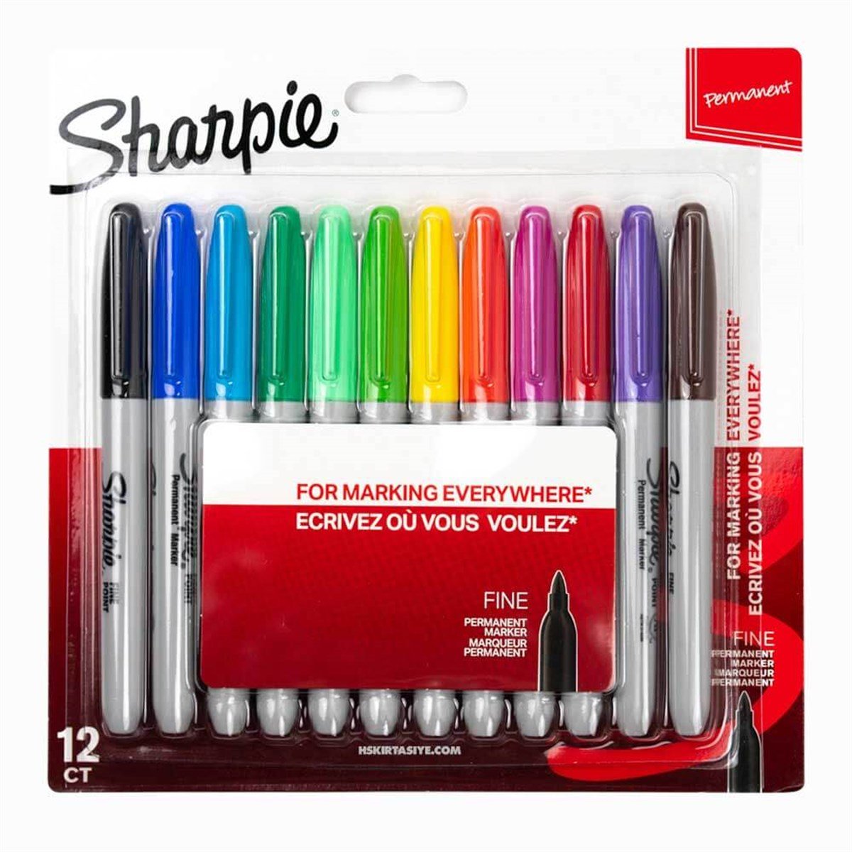 Sharpie Fine Permanent Marker 12 Renk Blister 1986052Sharpie Fine Permanent Marker 12 Renk Blister 1986052Marker KalemSharpie