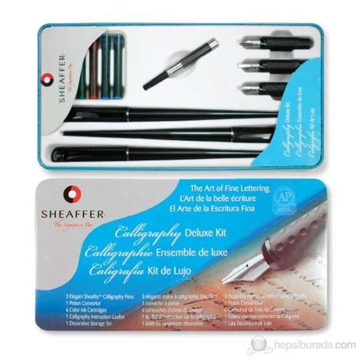 Sheaffer Calligraphy Büyük Set Metal