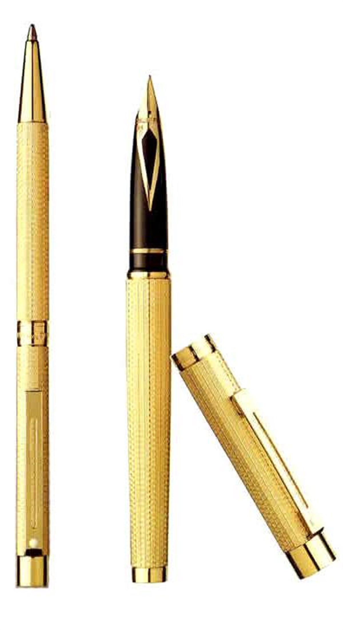 Sheaffer Masterpiece 1097 Vannerie Katı 18 K Altın  Dolma ve Tükenmez Kalem
