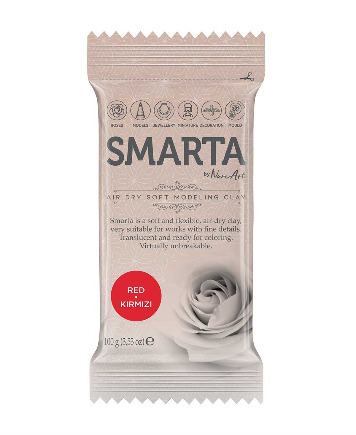 Smarta Modelleme Hamuru Kırmızı 100grSmarta Modelleme Hamuru Kırmızı 100grKil ve HamurlarSmarta