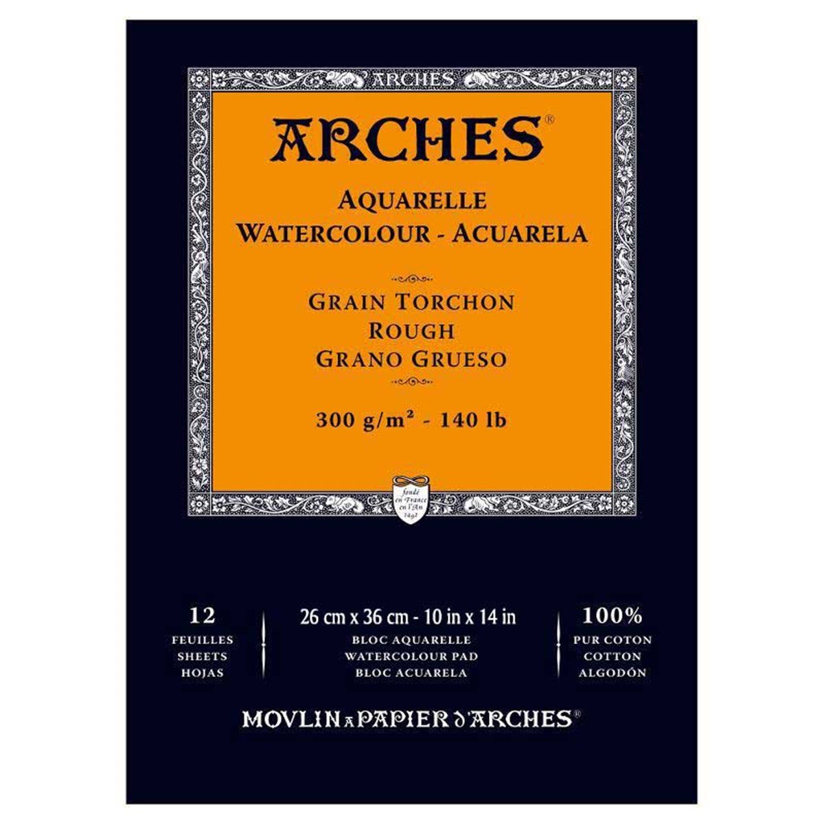 Arches1795103Arches Suluboya Blok Defter 26x36 cm 300 gr 12 Yaprak Kalın Doku