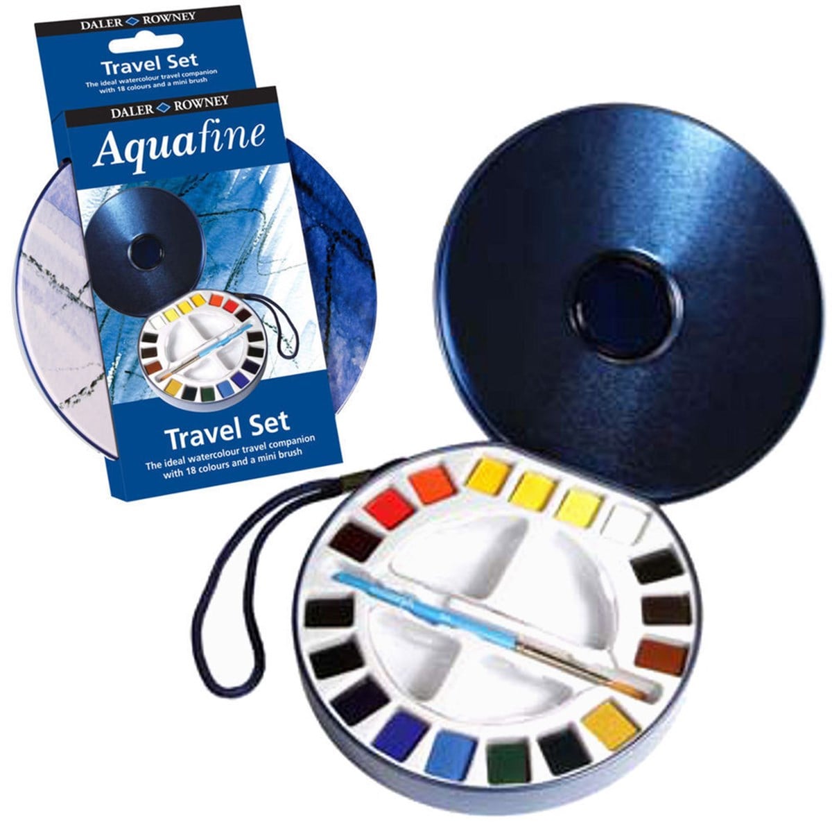 Daler Rowney131900030Daler Rowney Aquafine Travel Set 18 Renk