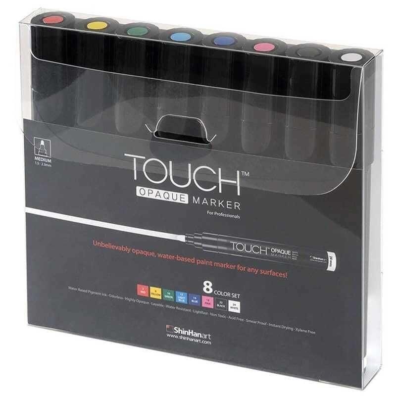 Touch Opaque Marker 8'li Set Medium (1.5 - 2.2 mm)Touch Opaque Marker 8'li Set Medium (1.5 - 2.2 mm)Marker KalemShinHanArt