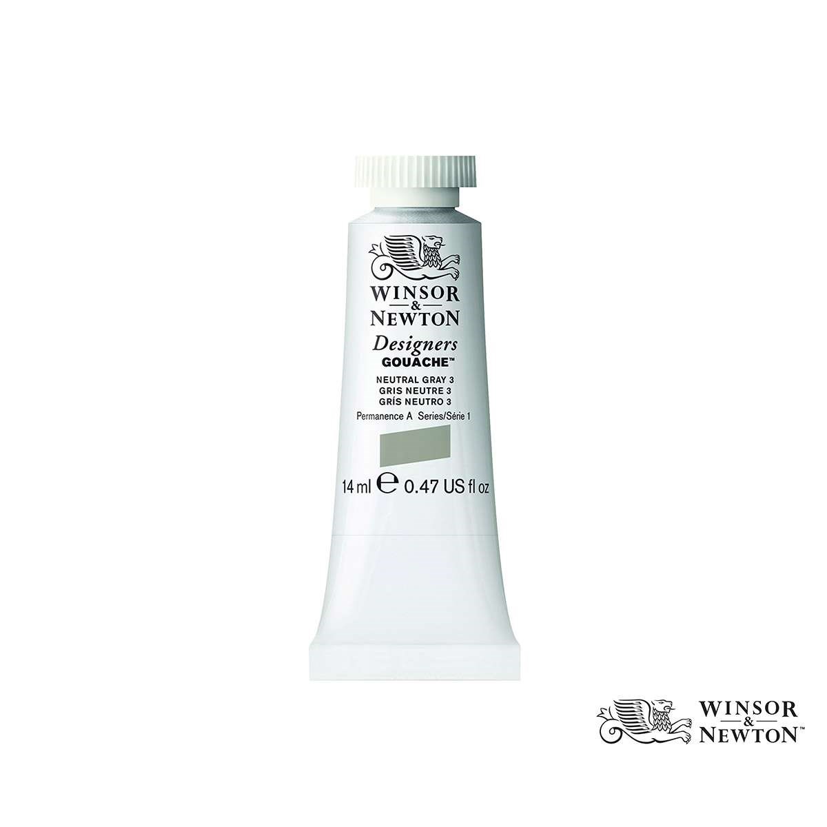 Winsor & Newton Designers Gouache Boya 14 ml Neutral Grey 3 Seri 1