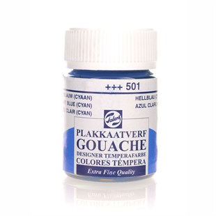 Talens Guaj Boya 16ml 501 Light Blue CyanTalens Guaj Boya 16ml ŞişeGuaj BoyaTalens