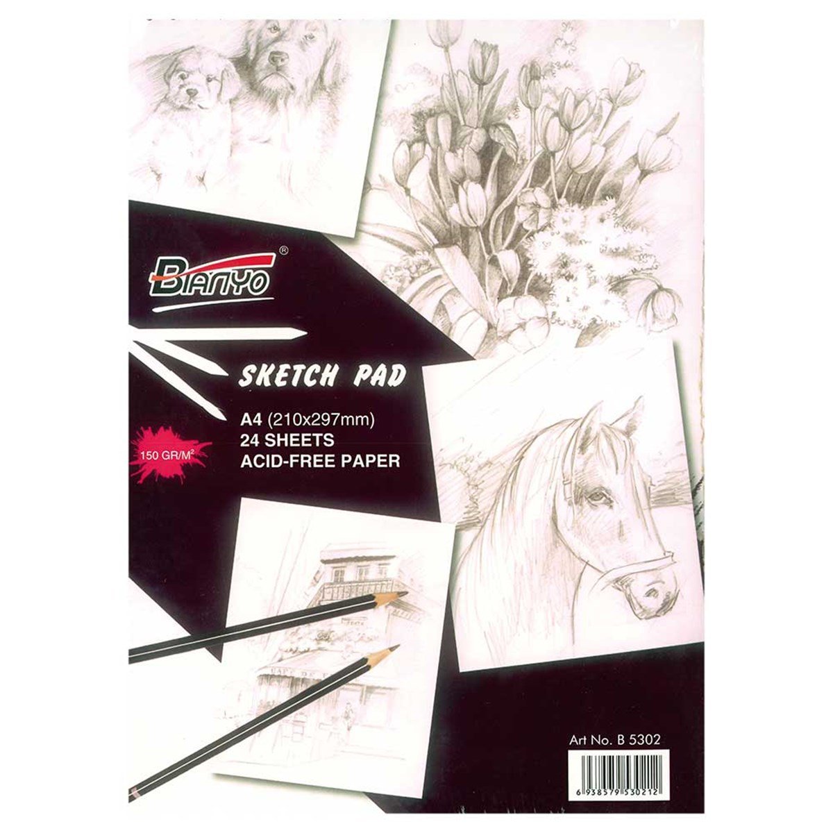 Bianyo Sketch Pad A4 150Gr 24YpEskiz BloklarıBianyo