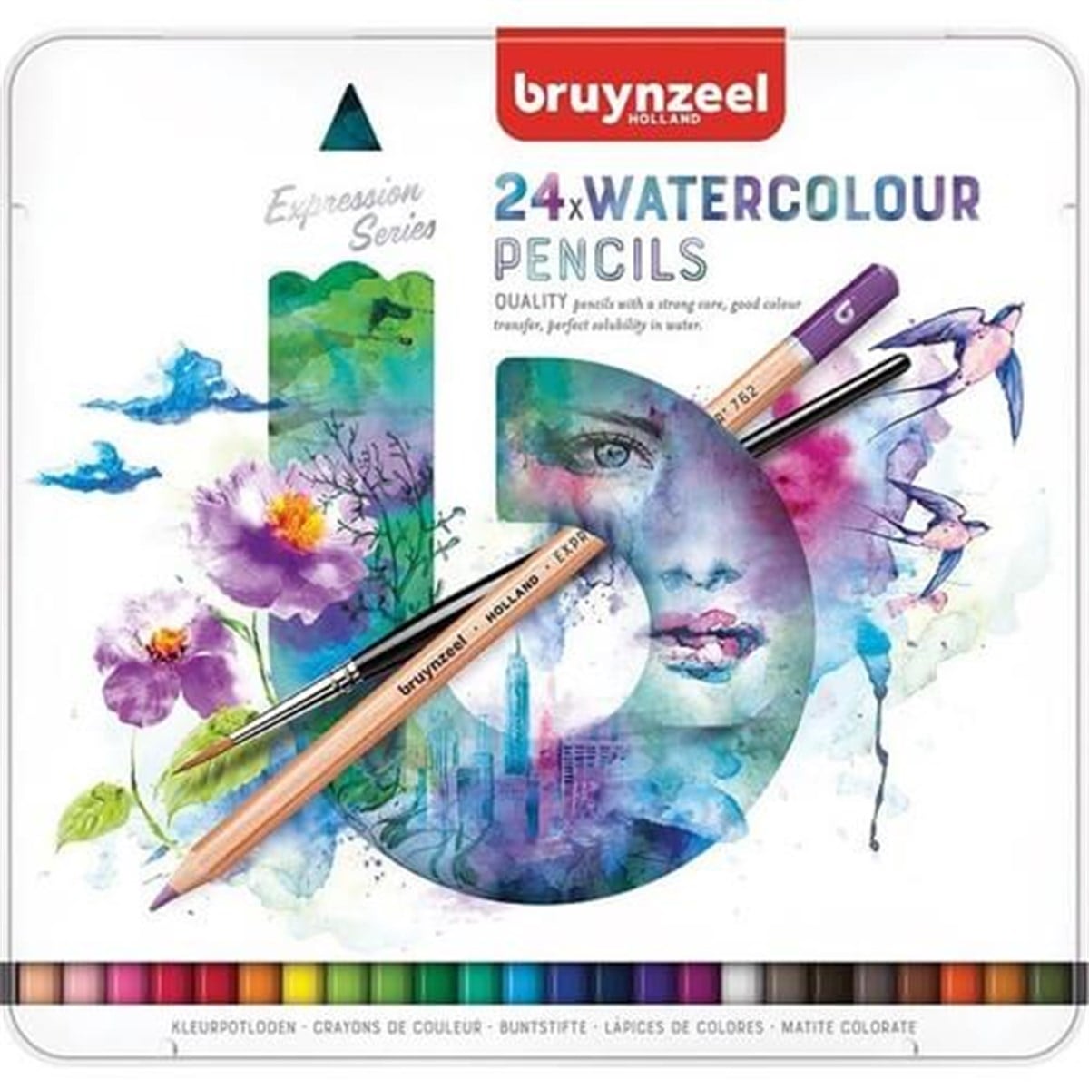 Bruynzeel Expression Series Sulu Boya Kalem Seti 24'Lü 60313024Bruynzeel Expression Series Sulu Boya Kalem Seti 24 lüAquarell Boya Kalem SetleriBruynzeel