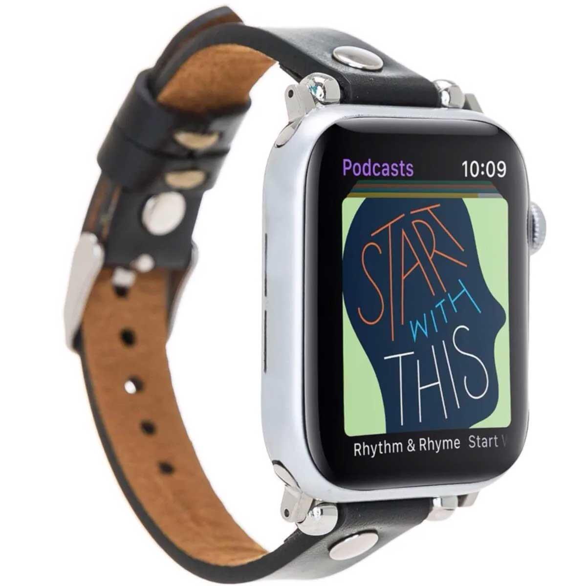 Burkley Apple Watch Slim Deri Kordon 42 ve 44 mm Uyumlu SiyahBurkley Apple Watch Slim Deri Kordon 42 ve 44 mm Uyumlu SiyahBurkley Saat KordonlarıBurkley