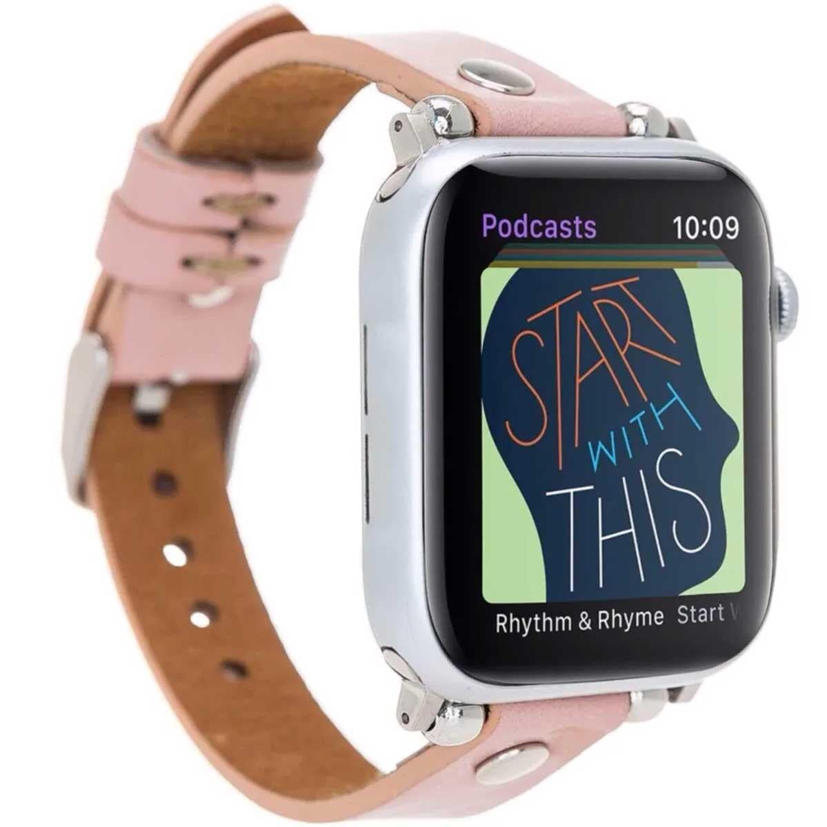Burkley Apple Watch Slim Deri Kordon 42 ve 44 mm Uyumlu PembeBurkley Apple Watch Slim Deri Kordon 42 ve 44 mm Uyumlu PembeBurkley Saat KordonlarıBurkley