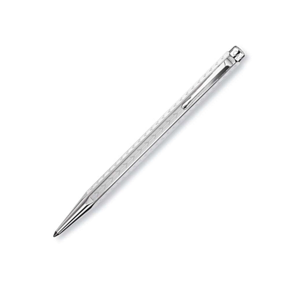 Caran d'Ache Ecridor Chevron Tükenmez Kalem Silver Plated 890.280