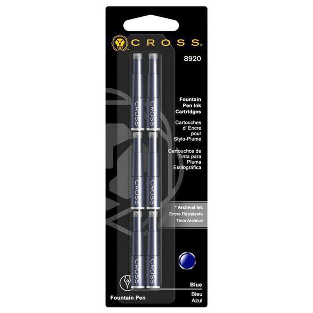 Cross Dolma Kalem Kartuşu Mavi 6 Lı Paket 8920