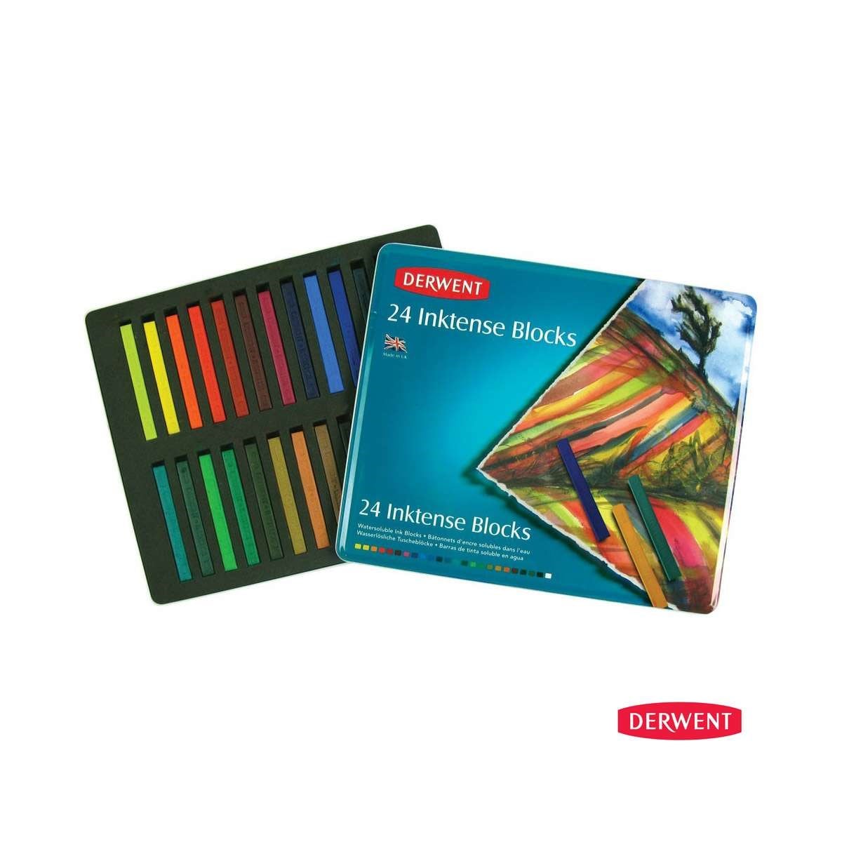 Derwent 24 Renk Inktense Füzen Set