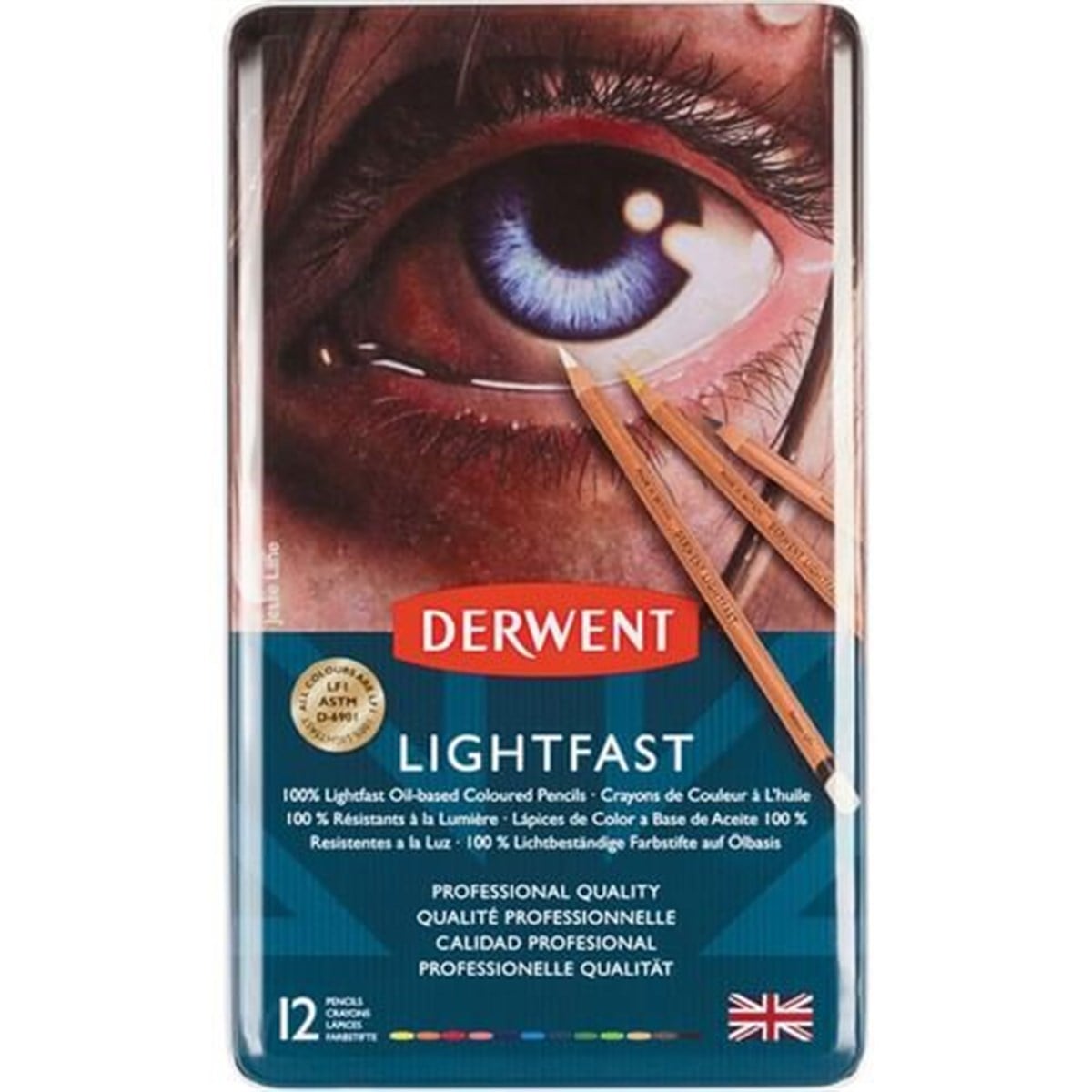 Derwent Lightfast 12'li Yağlı Kurukalem SetiKuru Boya SetleriDerwent