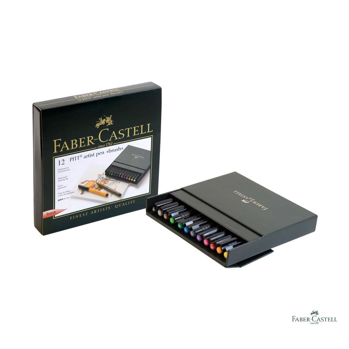 Faber Castell 12 Pitt Artist Kalem Fırça Seti
