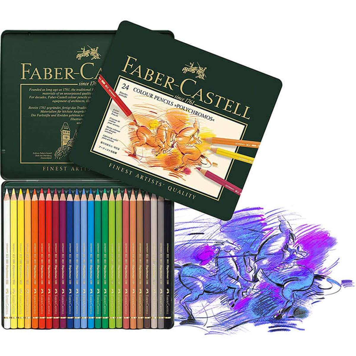Faber Castell 24 Renk Polychromos Boya KalemiFaber Castell 24 Renk Polychromos Boya KalemiKuru Boya SetleriFaber-Castell