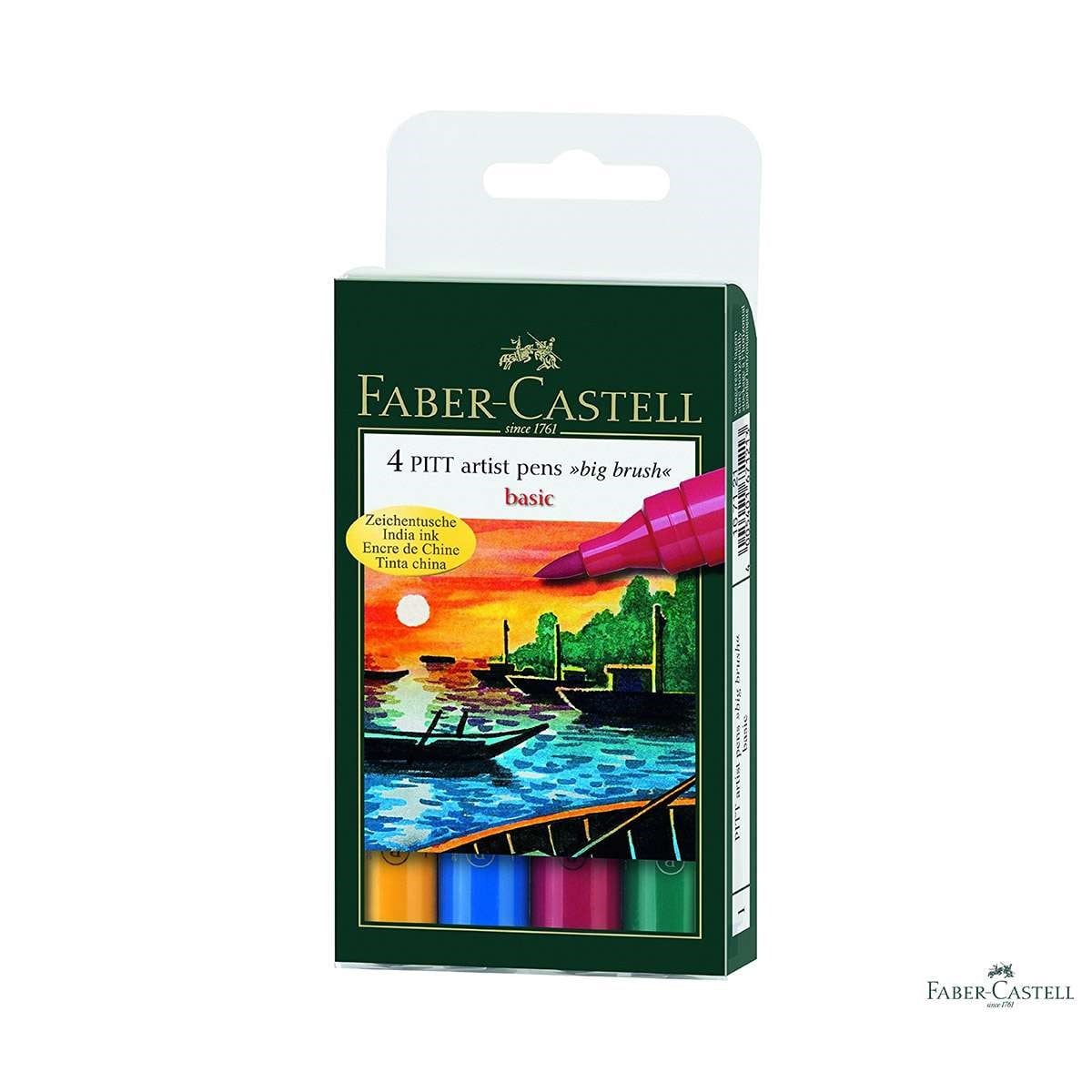 Faber Castell 4 Pitt Artist Pen Çizim Fırçası