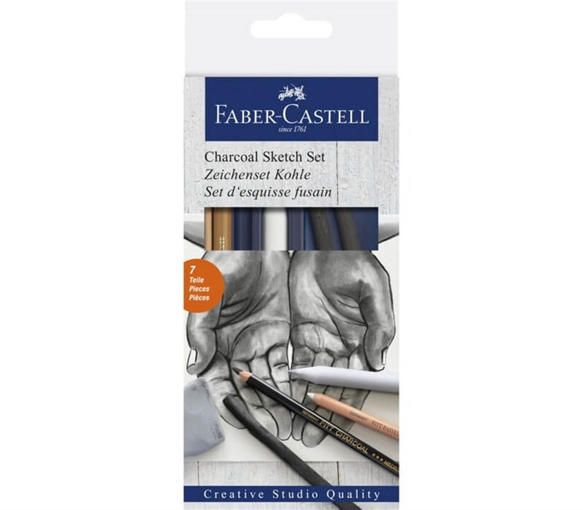 Faber Castell Charcoal Sketch Set Kömür Eskiz Seti 7 ParçaFaber Castell Charcoal Sketch Set Kömür Eskiz Seti 7 ParçaTeknik Çizim ve Grafik KalemleriFaber-Castell