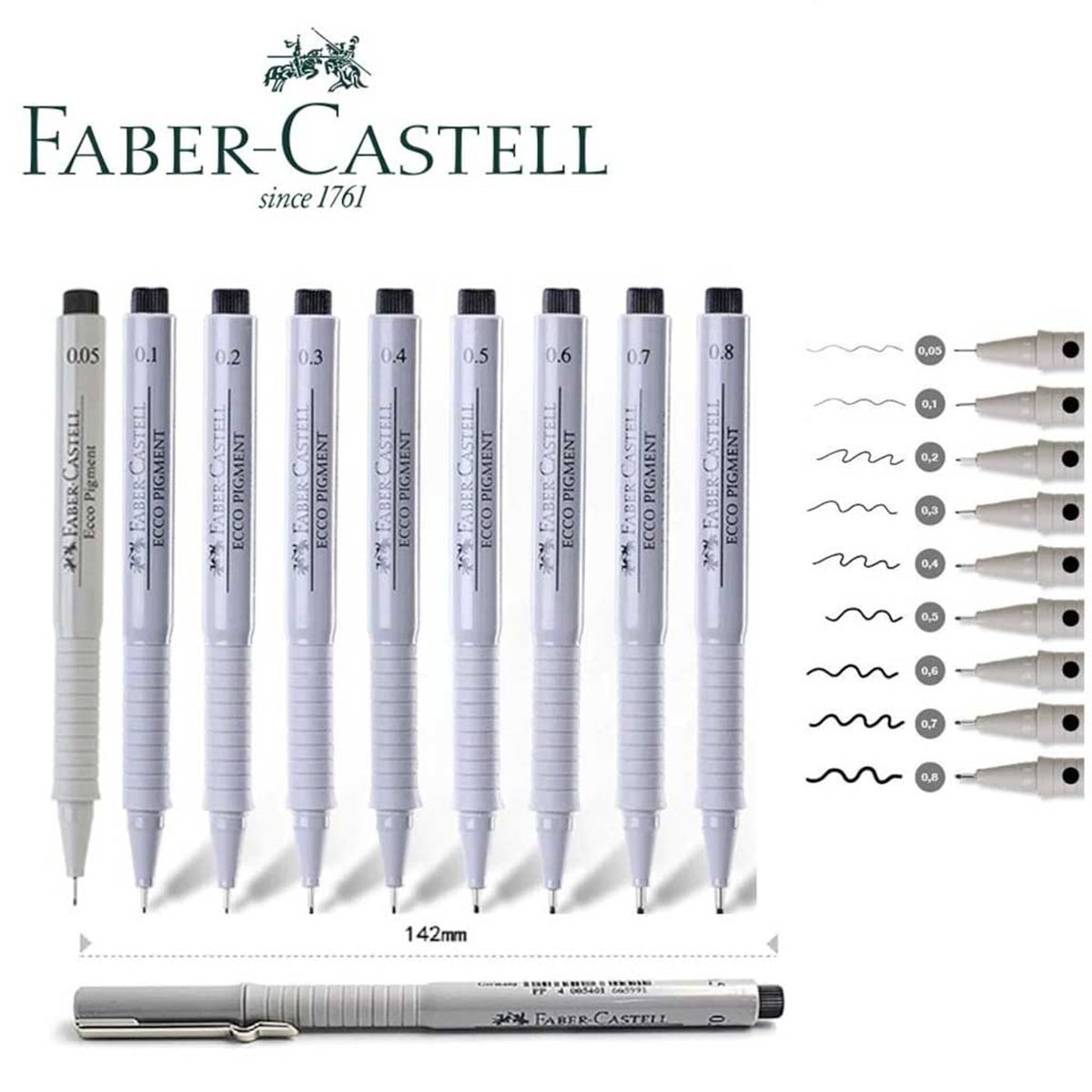 Faber Castell Ecco Pigment Teknik Çizim Kalemi SiyahFaber Castell Ecco Pigment Teknik Çizim Kalemi SiyahTeknik Çizim ve Grafik KalemleriFaber-Castell