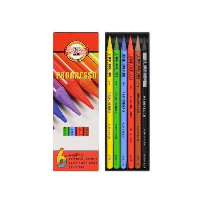Koh-i-Noor Progresso Kuru Boya Kalemi 6'lı SetKoh-i-Noor Progresso Kuru Boya Kalemi 6’lı SetKuru Boya SetleriKoh-i Noor