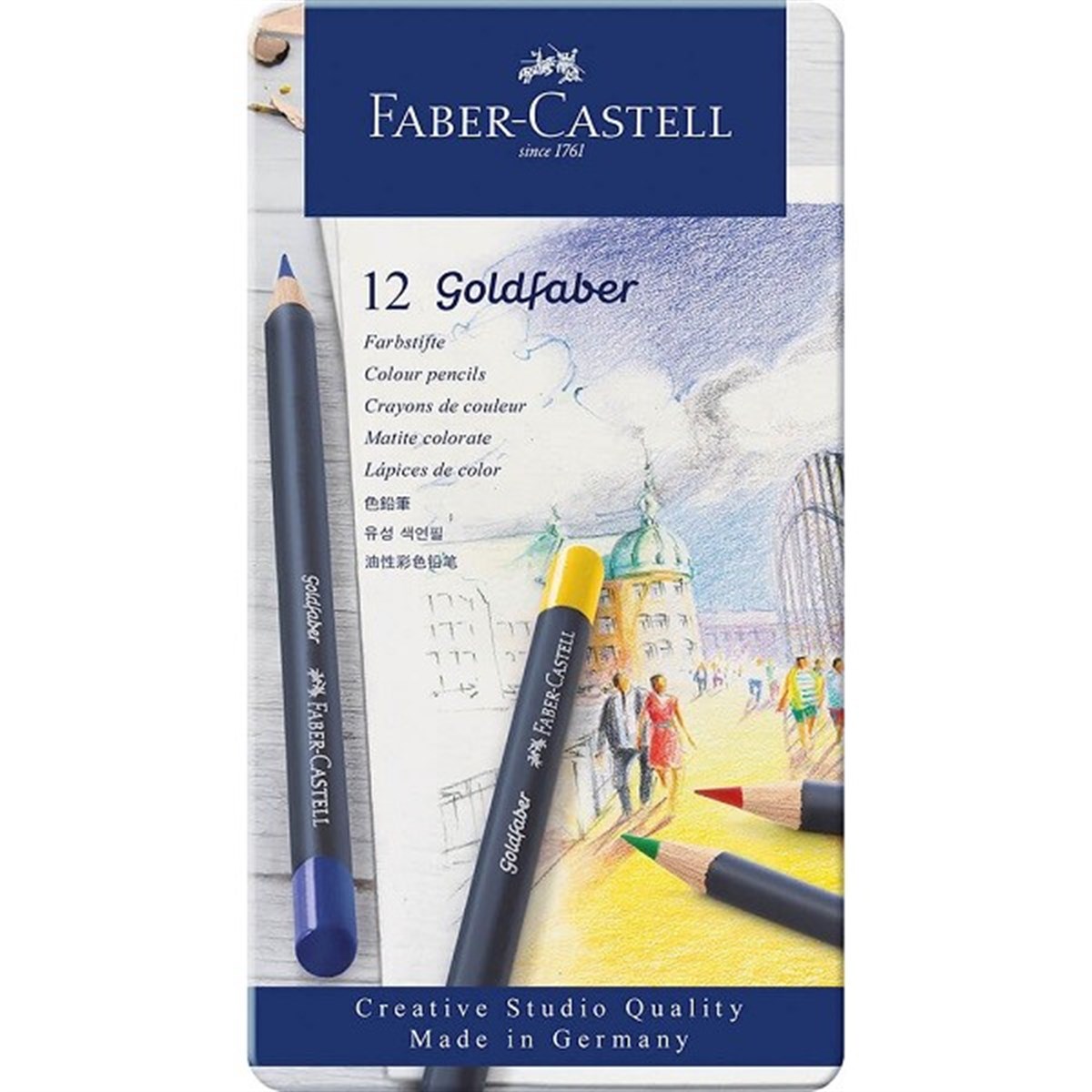 Faber Castell114712Faber Castell Goldfaber Kuru Boya Kalemi 12'li