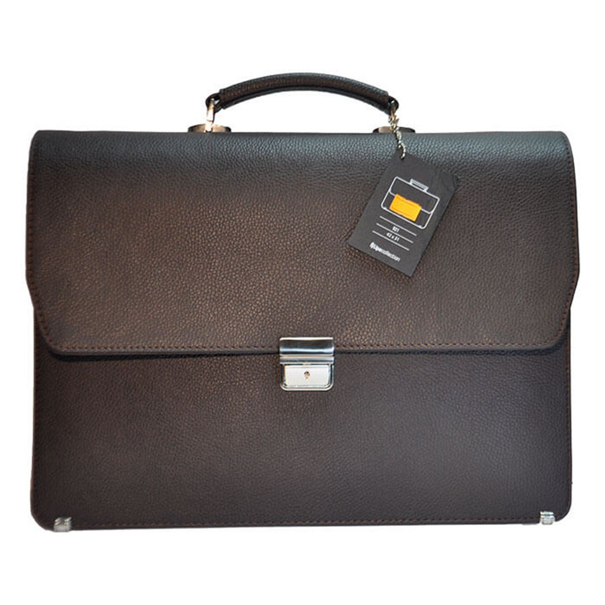 Lipe Collection Koyu Kahve Suni Deri Evrak Çantası 42x31Suni Deri El ÇantasıÇantalarLipe Collection