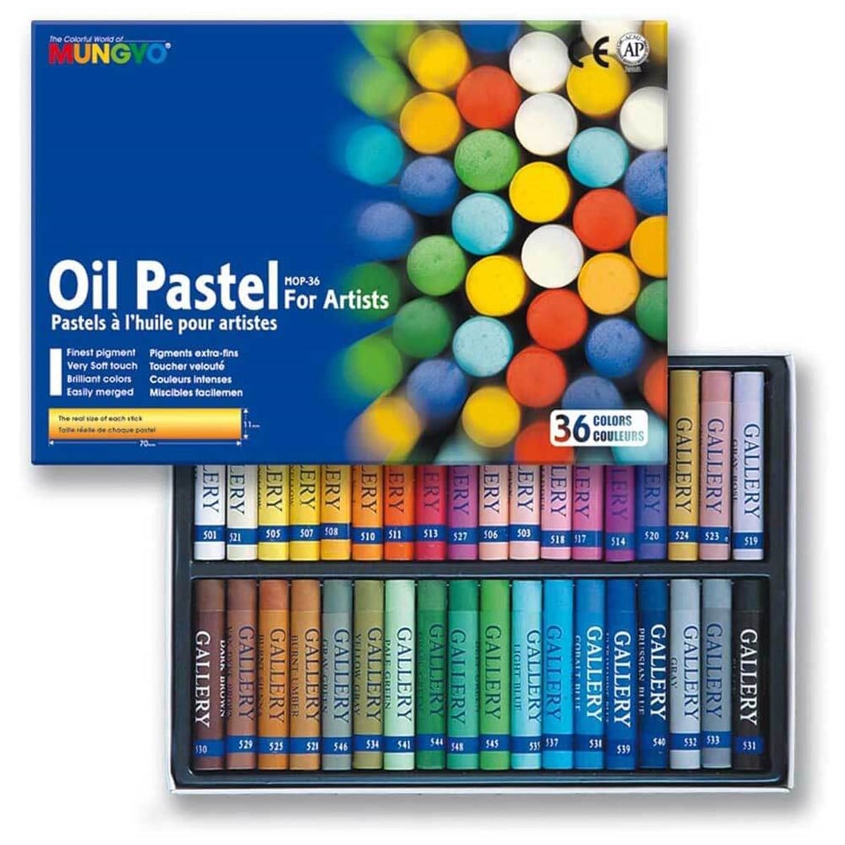 Mungyo MOP-36 Yağlı Pastel Boya, 36 RenkMungyo MOP-36 Yağlı Pastel Boya, 36 RenkYağlı PastellerMungyo