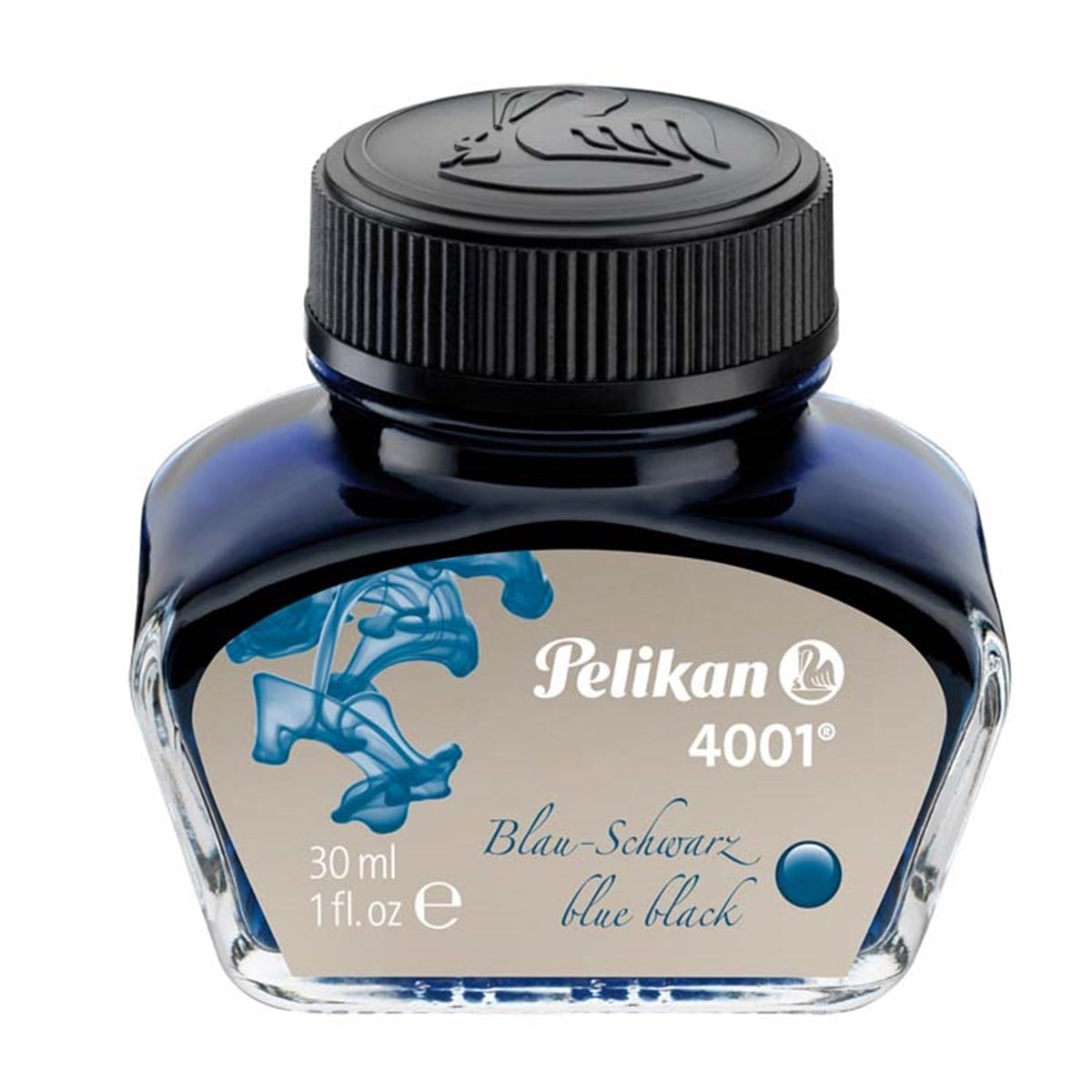 PELİKAN301 028Pelikan 4001 Blue Black Dolma Kalem Mürekkebi 30ml