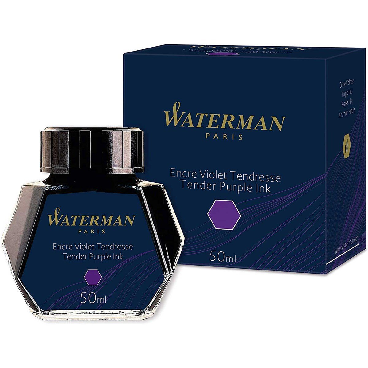WatermanS0110750Waterman Dolma Kalem Mürekkep, Yumuşak Mor, 50ml Şişe