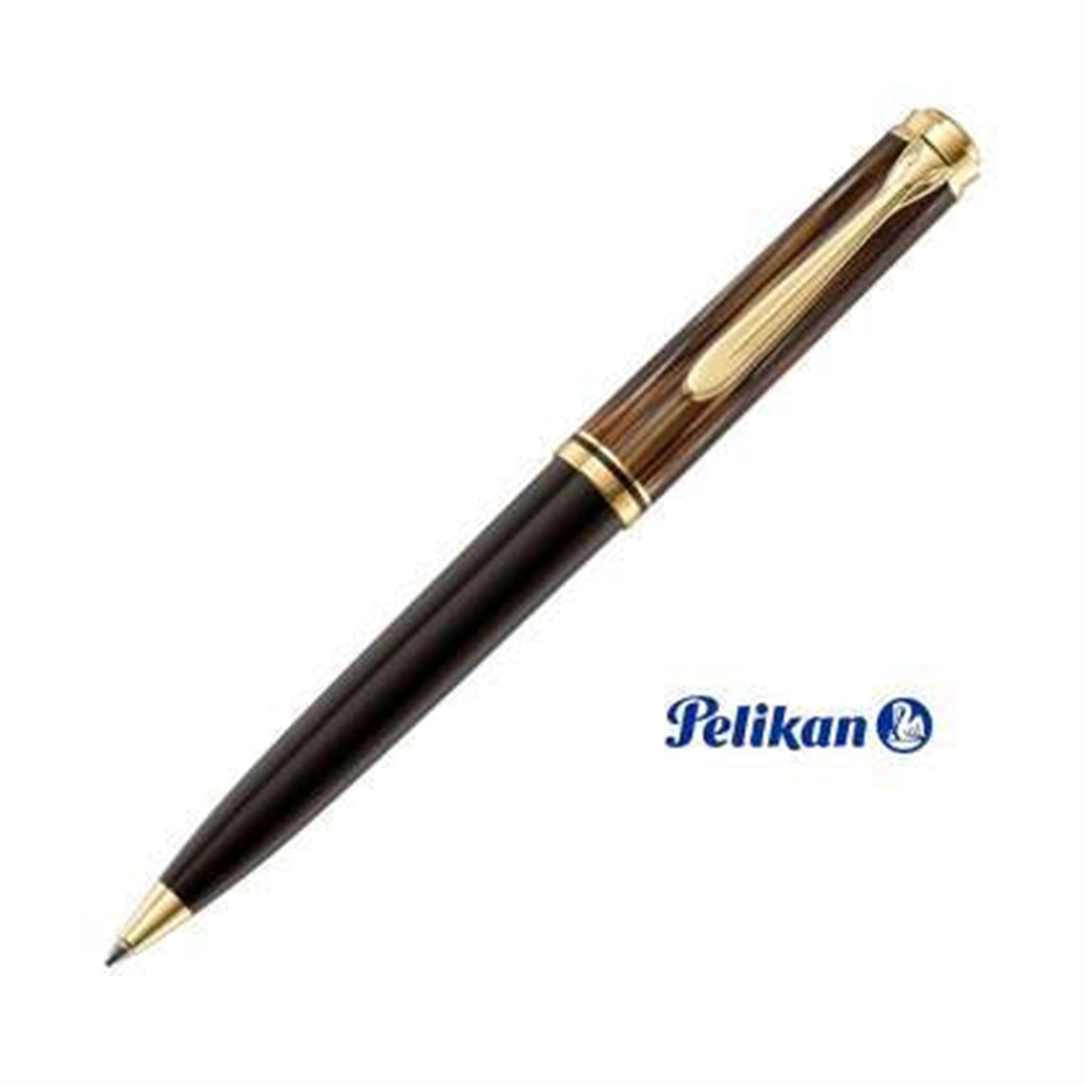 Pelikan Souveran K800K Kaplumbağa Sırtı Kahverengi Tükenmez Kalem