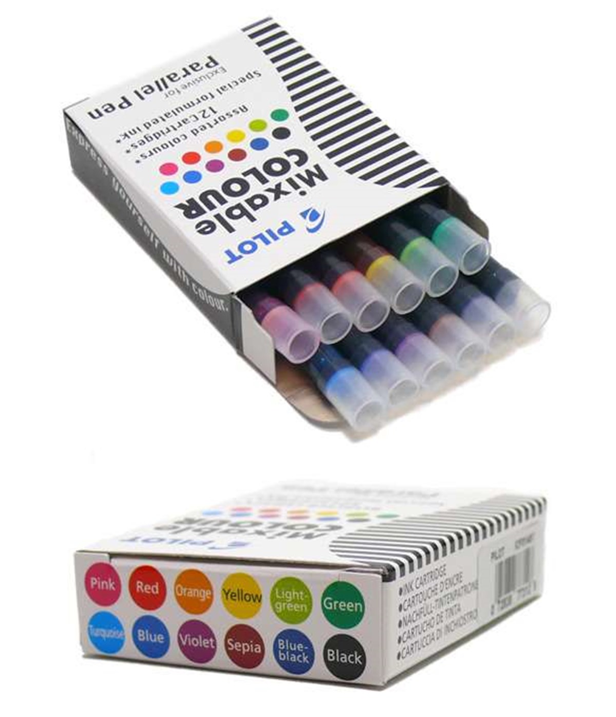 Pilot Parallel Pen Orjinal Kartuş 12 Adet Farklı Renk