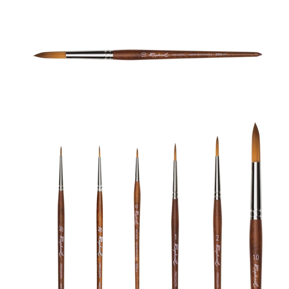 Raphael 8504 Yuvarlak Uçlu Sentetik Fırça No: 0FırçalarRaphael