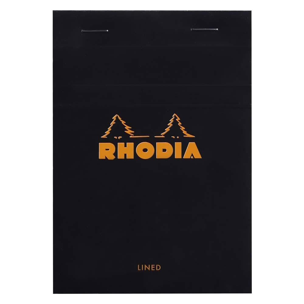 Rhodia Basic Üstten Zımbalı Bloknot A6 Çizgili SiyahRhodia Basic Üstten Zımbalı Bloknot A6 Çizgili SiyahDefterRHODIA