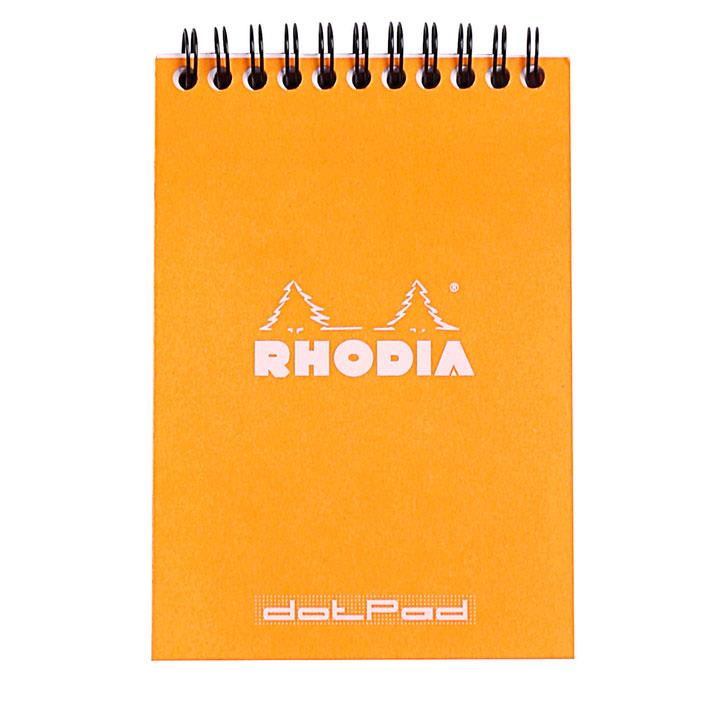 Rhodia Classic Üstten Spiralli Noktalı Bloknot A6 TuruncuRhodia Classic Üstten Spiralli Noktalı Bloknot A6 TuruncuDefterRHODIA