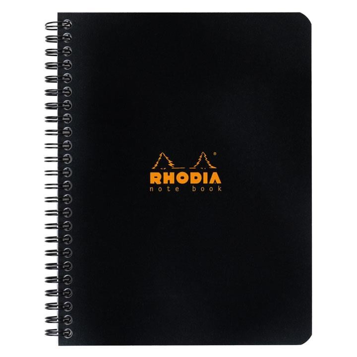 Rhodia Classic Yandan Spiralli A5+ Kareli Defter SiyahRhodia Classic Yandan Spiralli A5+ Kareli Defter SiyahDefterRHODIA