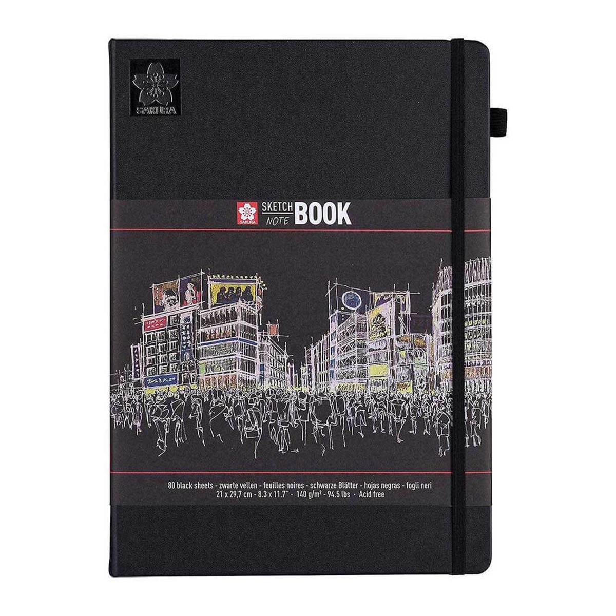 Sakura Eskiz Defteri Sert Kapak Siyah Kağıt 140gr 21x30cm SiyahSakura Eskiz Defteri Sert Kapak Siyah Kağıt 140gr 21x30cm SiyahEskiz BloklarıSakura