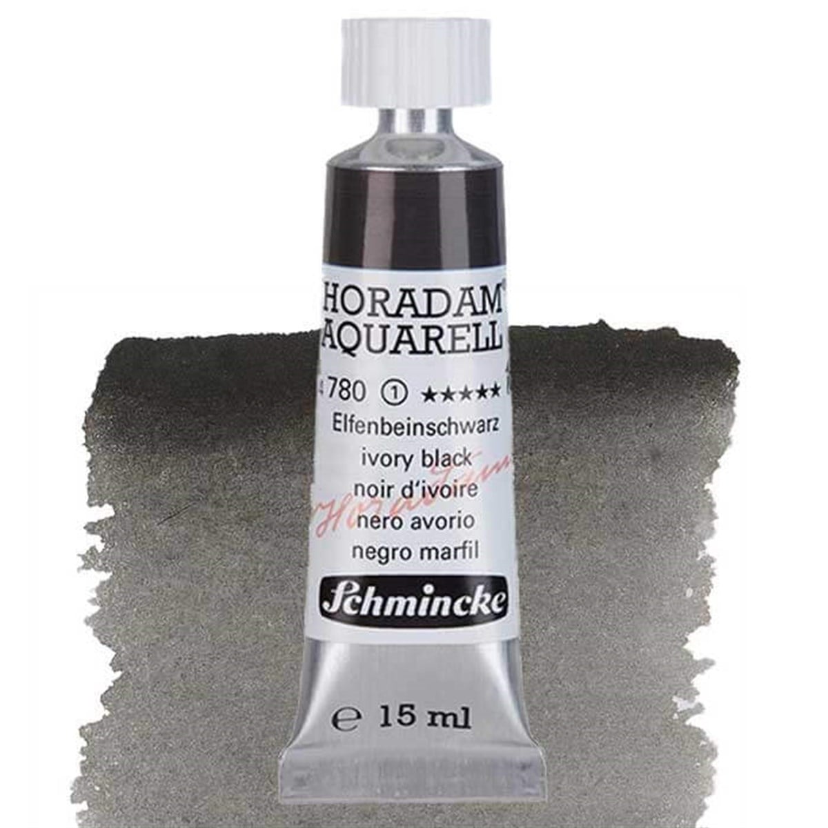 Schmincke Horadam Seri 1 Ivory Black 15 ml Tüp SuluboyaSulu BoyaSchmincke