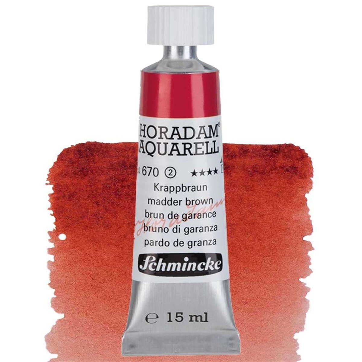 Schmincke Horadam Seri 2 Madder Brown 15 ml Tüp Suluboya