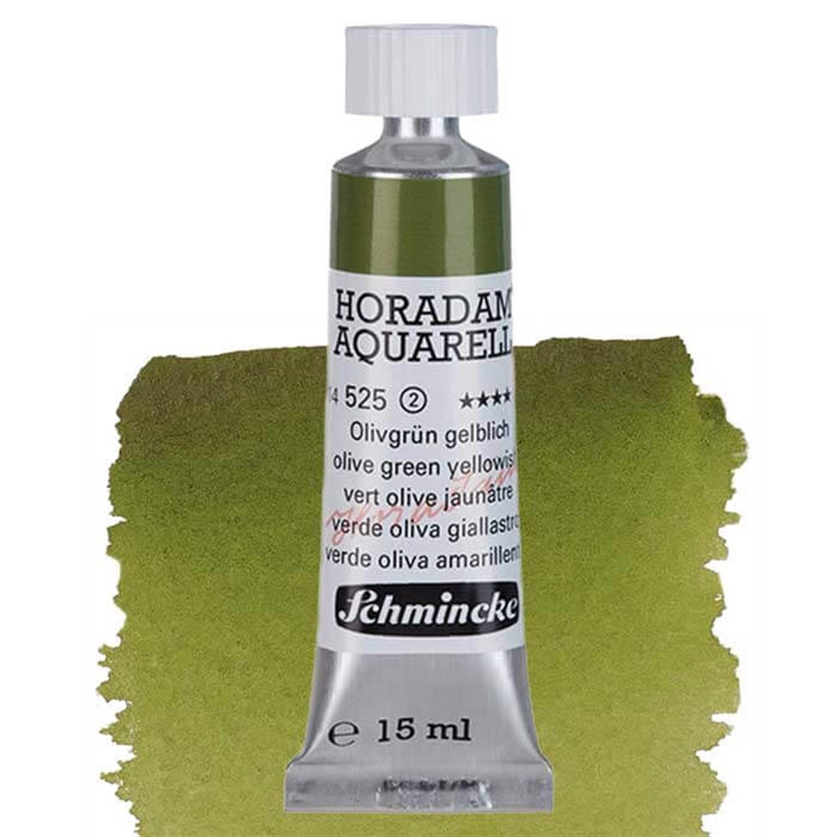 Schmincke Horadam Seri 2 Olive Green Yellowish 15 ml Tüp SuluboyaSulu BoyaSchmincke