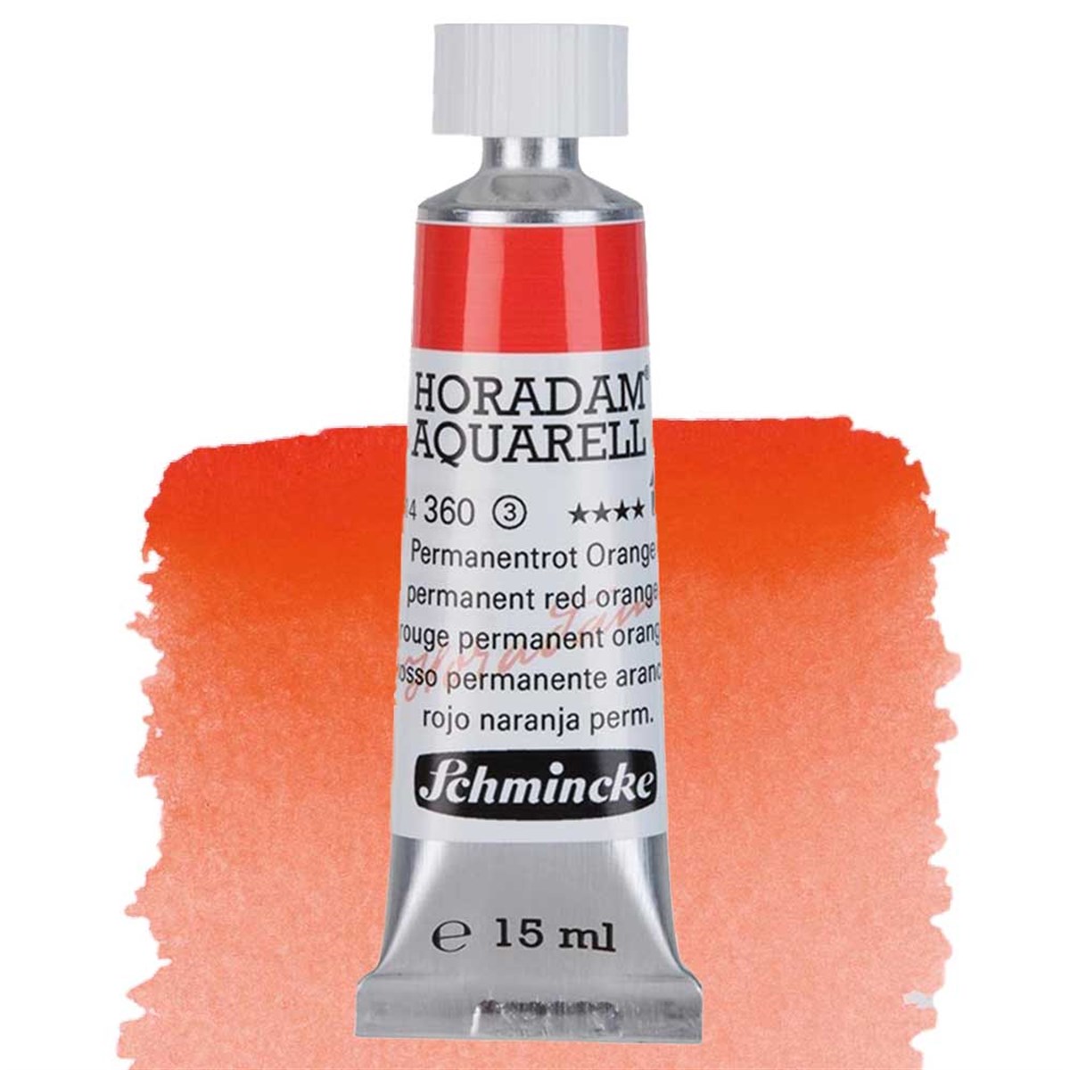 Schmincke Horadam Seri 3 Permanent Red Orange 15 ml Tüp SuluboyaSulu BoyaSchmincke