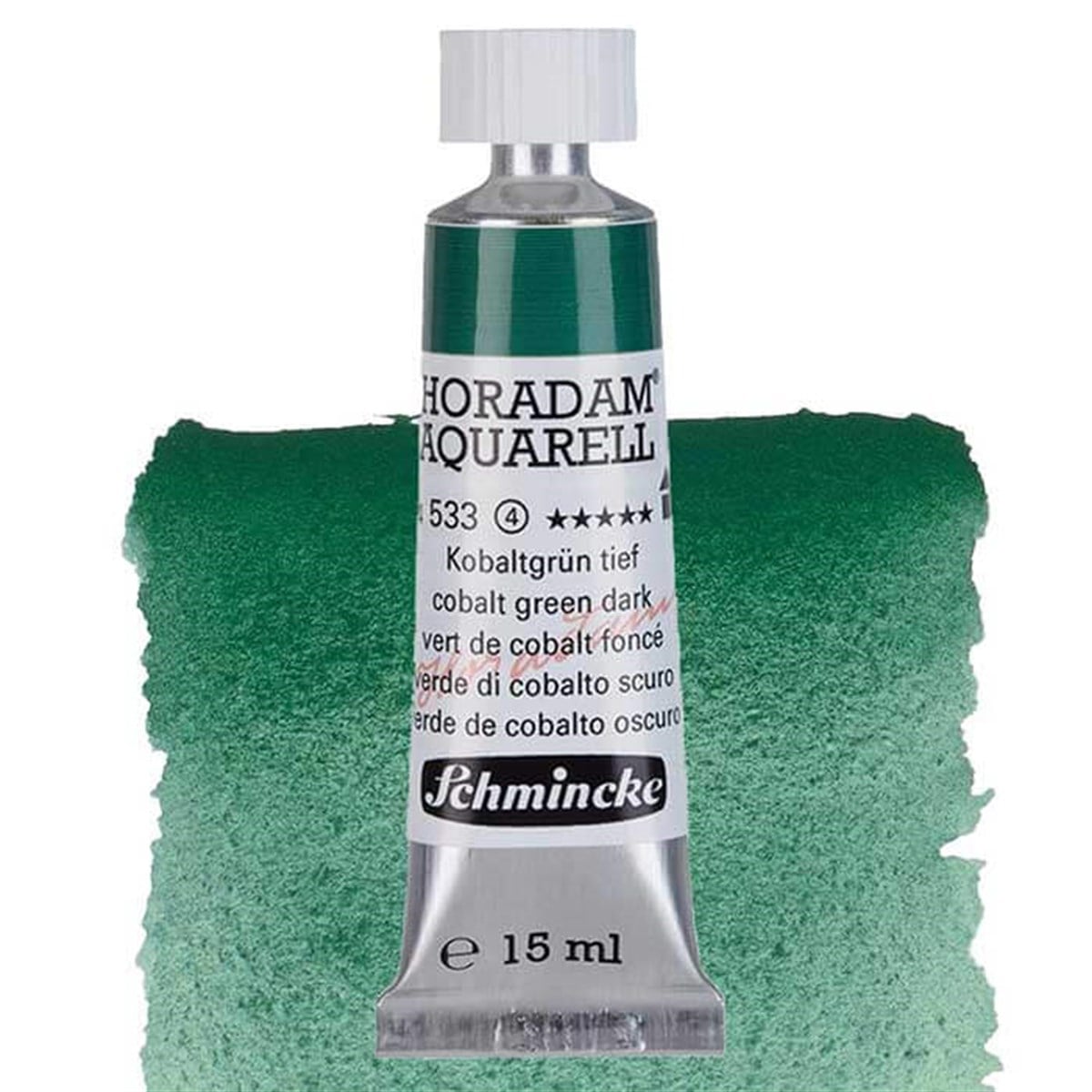 Schmincke Horadam Seri 4 Cobalt Green Dark 15 ml Tüp SuluboyaSulu BoyaSchmincke