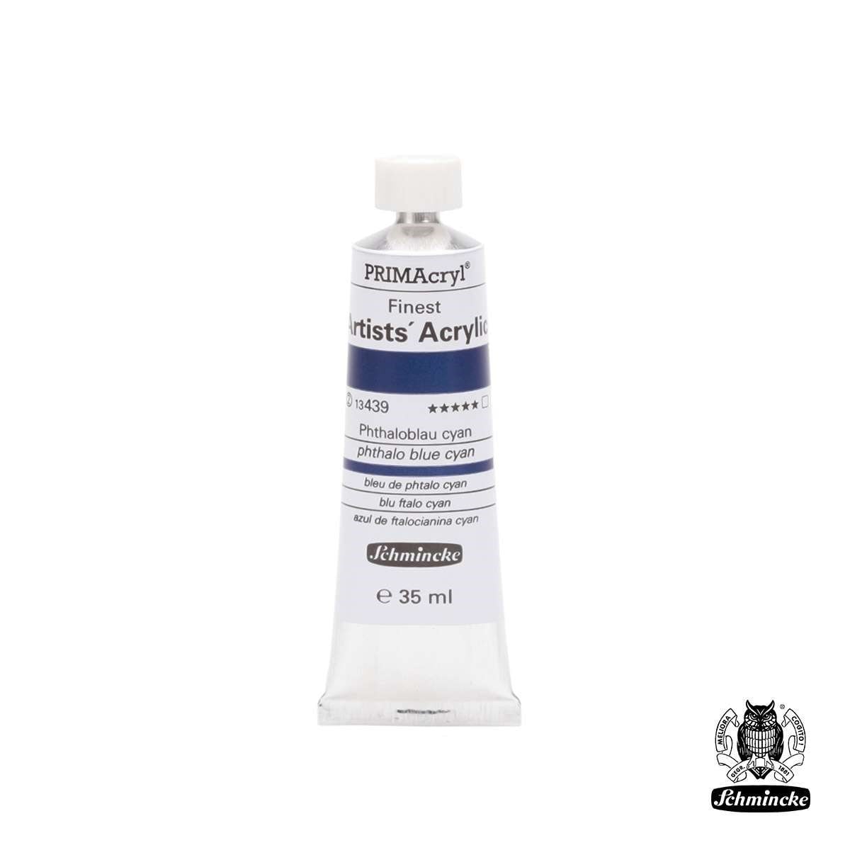 Schmincke PRIMAcryl Akrilik Boya 35ml Phthalo Blue Cyan Seri 2