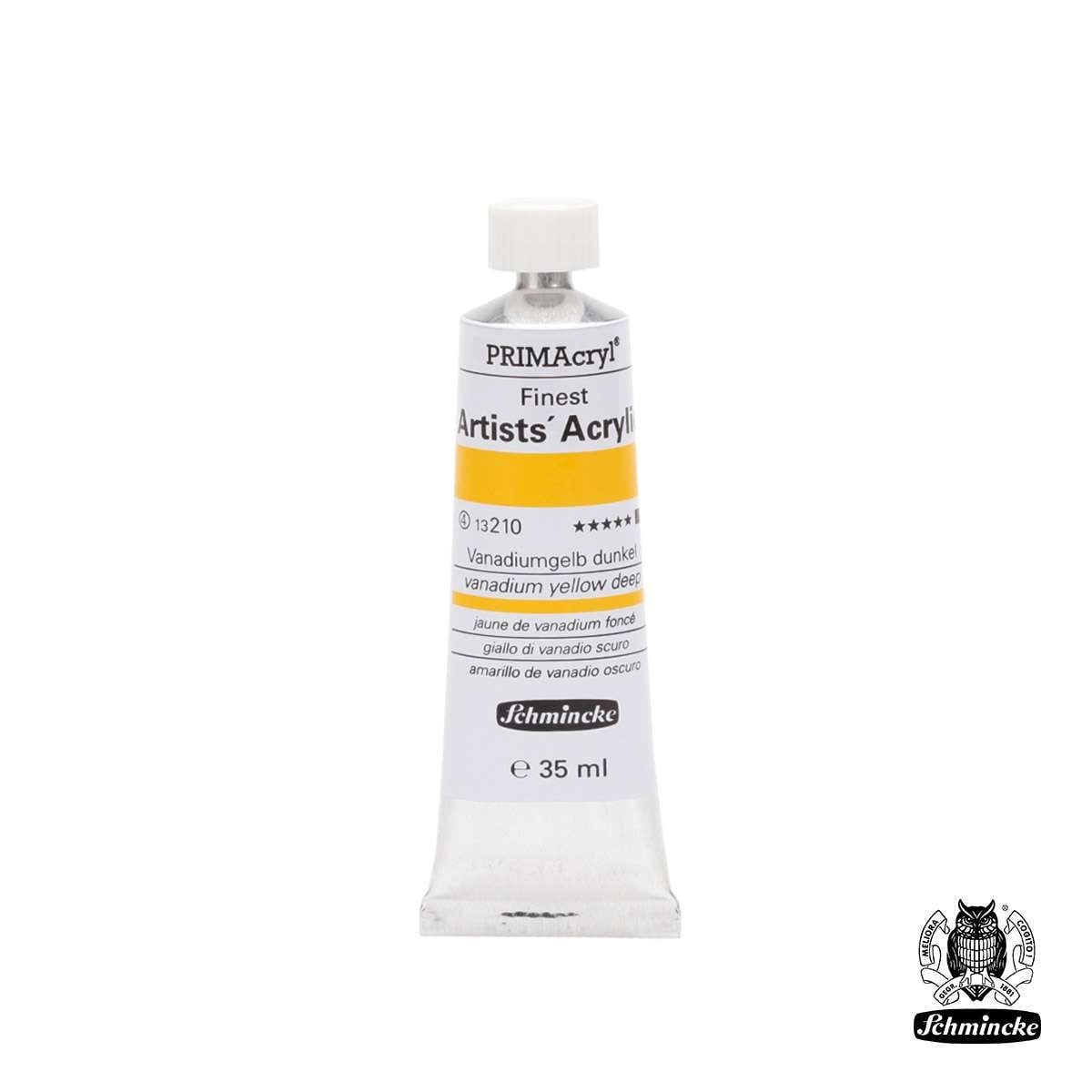 Schmincke PRIMAcryl Akrilik Boya 35ml Vanadium Yellow Deep Seri 4