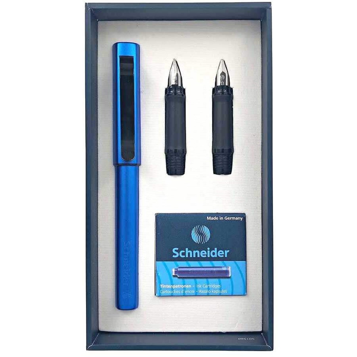 Schneider Dolma Kalem Hediye Seti Base Metalik Gece MavisiSchneider Dolma Kalem Hediye Seti Base Metalik Gece MavisiKalem SetleriSchneider