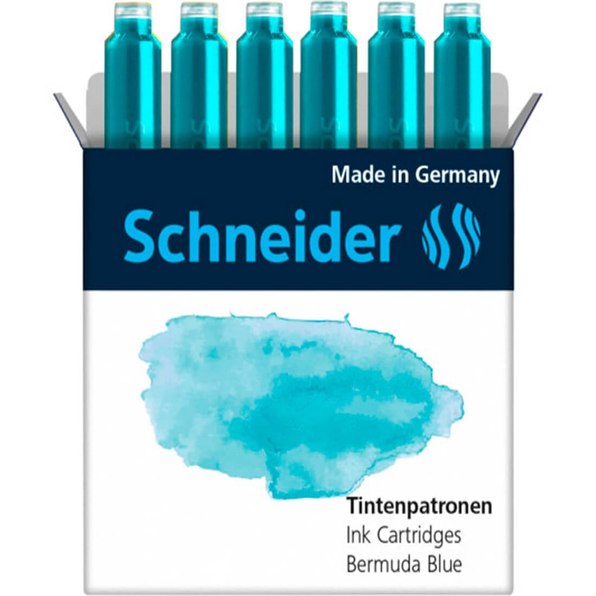 Schneider Tintenpatronen 6'lı Turkuaz Dolma Kalem Kartuşu 166134Schneider Tintenpatronen 6'lı Turkuaz Dolma Kalem Kartuşu 166134Mürekkepler ve KartuşlarSchneider