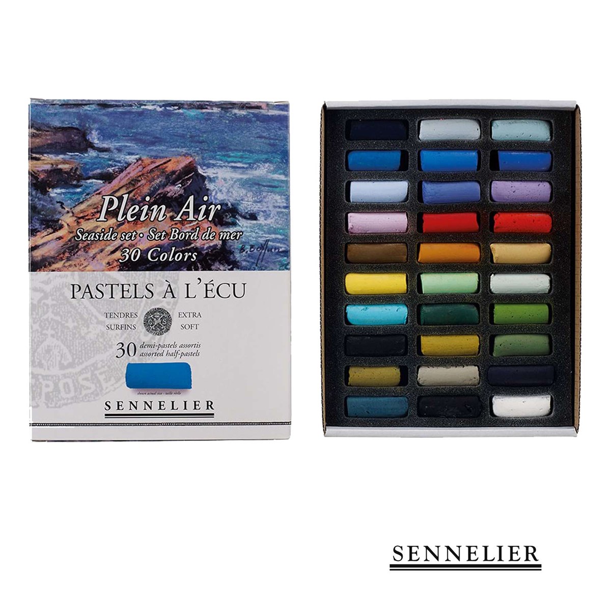 Sennelier Extra Soft Pastels 30 Half Stick - Seaside Set
