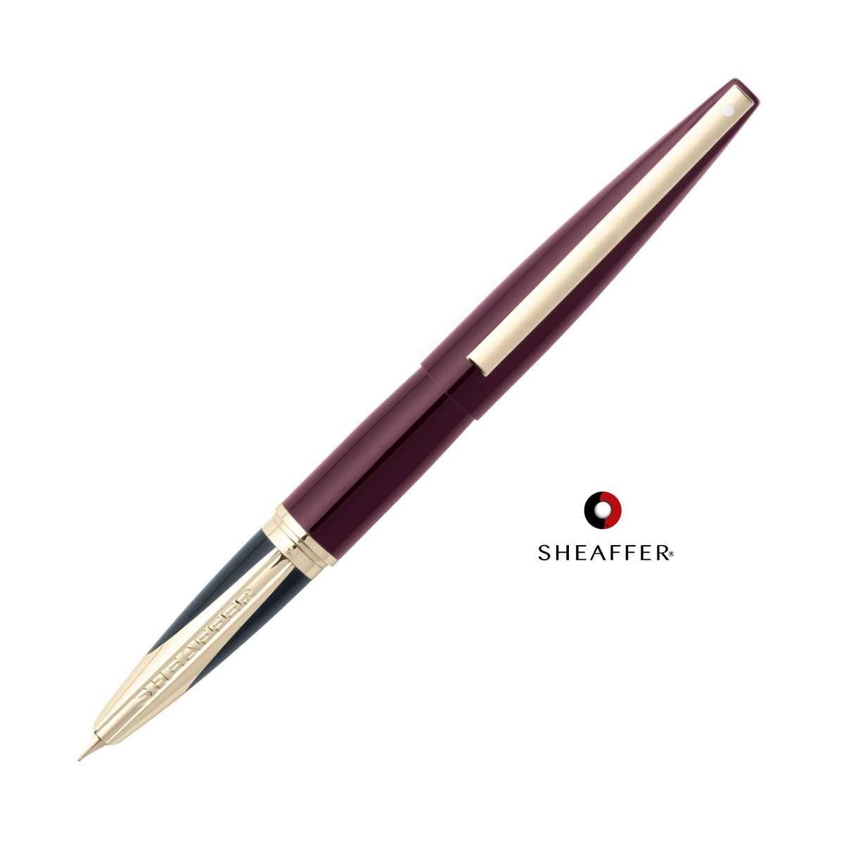 Sheaffer Taranis Şarap Rengi Altın Klips Dolma Kalem