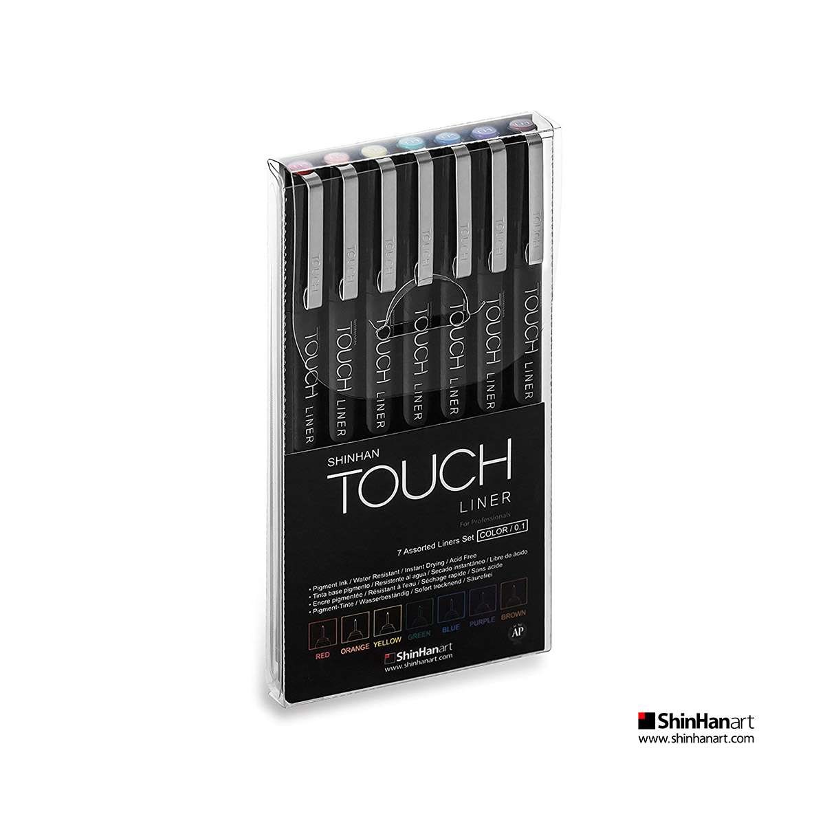 Shinhan Touch Liner 7 Renk İnce Uç Kalem