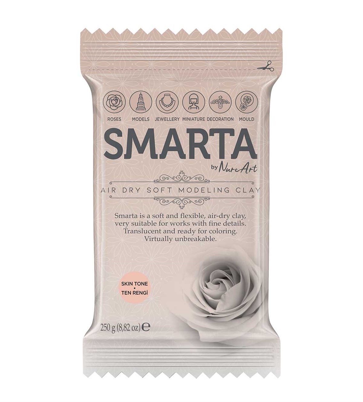 Smarta Modelleme Hamuru Ten Rengi 250grSmarta Modelleme Hamuru Ten Rengi 250grKil ve HamurlarSmarta