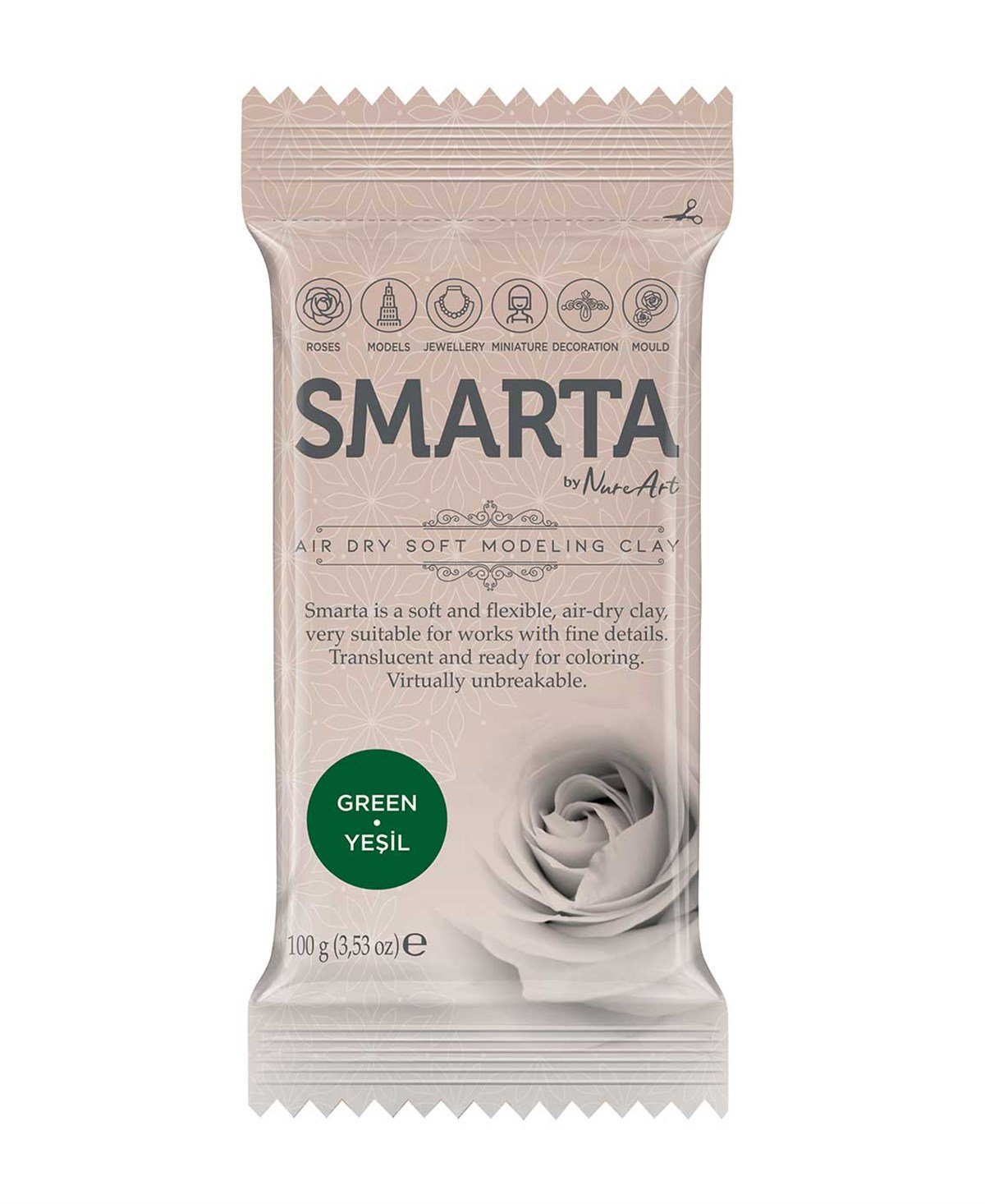 Smarta Modelleme Hamuru Yeşil 100grSmarta Modelleme Hamuru Yeşil 100grKil ve HamurlarSmarta