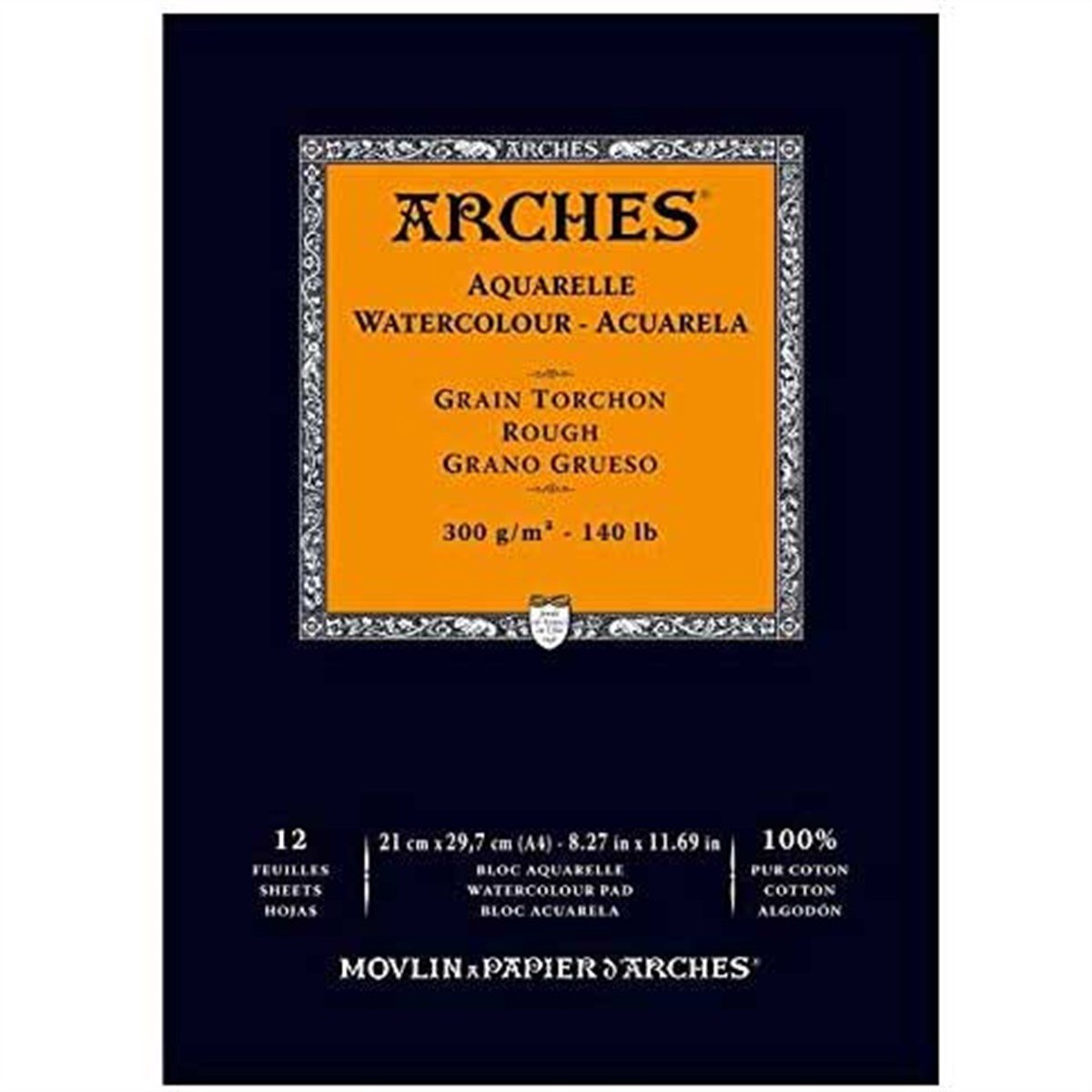 ArchesA1795101Arches Suluboya Blok Defter 21x29,7 cm 300 gr 12 Yaprak Kalın Doku A4